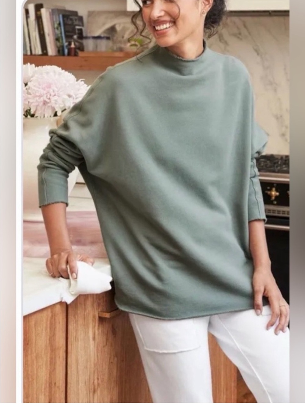 Frank & Eileen Effie Funnel Neck Caplet Sweatshirt